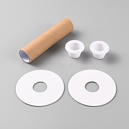 Paper Thread Bobbins, with Plastic Plugs, Blank Spool DIY Set, for Embroidery and Sewing Machines, Mixed Color(TOOL-WH0051-26)