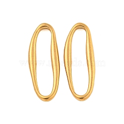 304 Stainless Steel Linking Rings, Irregular Oval, Golden, 22x18x2mm, Inner Diameter: 18x3.5mm(STAS-A095-04B-G)