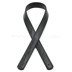 Imitation Leather Bag Strap, for Bag Replacement Accessories, Black, 60~60.5x2x0.3cm(PURS-PW0001-244A)