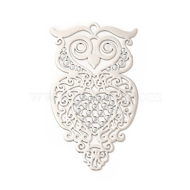 Platinum Owl Brass Pendants