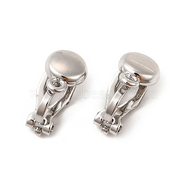 Alloy Clip-on Earring Findings(X-PALLOY-M208-02P)-2