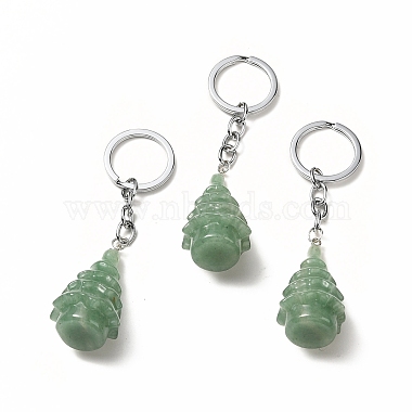 Natural & Synthetic Gemstone Keychain(G-G997-D)-2