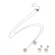 Birthstone 304 Stainless Steel Jewelry Sets(SJEW-H302-12)-2