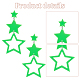 5 Pairs 5 Colors Hollow Star Acrylic Dangle Stud Earrings for Woman(EJEW-AN0004-10)-3