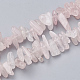 Chapelets de perles en quartz rose naturel(X-G-S338-17)-1