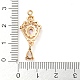 Golden Brass Micro Pave Cubic Zirconia Pendants(KK-K350-02G-02)-3
