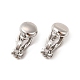 Alloy Clip-on Earring Findings(X-PALLOY-M208-02P)-2