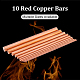 BENECREAT 10Pcs 10 Style Pure Copper Sticks Rods(FIND-BC0002-35)-4