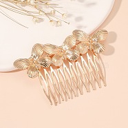 Alloy Combs, Hair Accessories for Women Girls, Butterfly, Golden, 83x54mm(PW-WG45332-01)