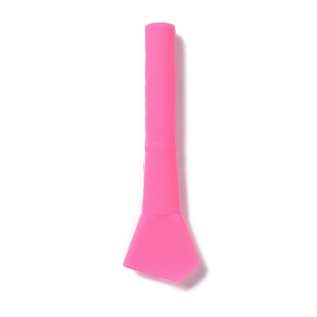 Silicone Stirring Sticks, Reusable Resin Craft Tool, Deep Pink, 109x31.5x12.5mm