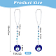 Resin Flat Round with Evil Eye Car Pendant Lucky Hanging Decor(HJEW-AB00015)-2