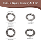 2Pcs 2 Styles Tibetan Style 316 Surgical Stainless Steel Spring Gate Rings(STAS-UN0049-10)-3