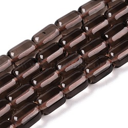 Natural Ice Obsidian Beads Strands, Column, 9~9.5x6~6.5mm, Hole: 0.9~1mm, about 20~21pcs/strand, 7.28~7.6''(18.5~19cm)(G-G980-44B)