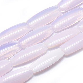 Opalite Beads Strands, Rice, 29.5x11.5x5.5mm, Hole: 1.4mm, about 13pcs/strand, 15.16 inch(38.5cm)