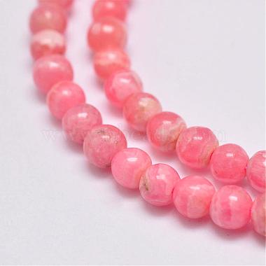 Brins de perles de rhodochrosite argentine naturelles(G-D864-14-4mm)-2
