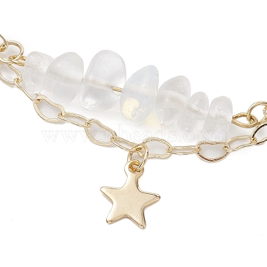 Opalite Chip Multi-Strand Bracelet Sets(BJEW-JB10500-03)-3