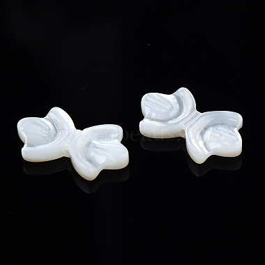 Perles de coquillage blanc naturel(SSHEL-S258-105A)-3