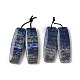 2 pendentifs en lapis-lazuli naturel(G-A228-02I)-1