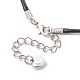 Natural Mixed Gemstone Cross Pendant Necklaces(NJEW-JN04624)-6