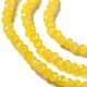 Backlackierte Perlenstränge aus imitiertem Jadeglas(DGLA-A034-J2MM-A30)-2
