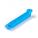 Food Snack Bag Storage Sealing Clips, Seal Clamp Plastic Resealable Bags, Home Food Storage Clip, Deep Sky Blue, 84x13x10mm(AJEW-WH0025-84mm-06)