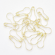 Brass Calabash Pins, Knitting Stitch Marker, Golden, 20~21x9x1.5mm, Pin: 0.5mm, about 1000pcs/bag(KK-T036-02G)