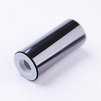 Deco Mesh Ribbons, Tulle Fabric, Tulle Roll Spool Fabric For Skirt Making, Black, 6 inch(150mm), 25yards/roll(22.86m/roll)