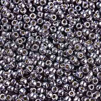 TOHO Round Seed Beads, Japanese Seed Beads, (PF568) PermaFinish Light Amethyst Metallic, 11/0, 2.2mm, Hole: 0.8mm, about 1110pcs/10g