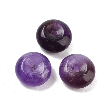 Natural Amethyst Beads, Rondelle, 15x7mm, Hole: 2mm