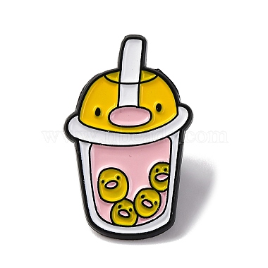 Misty Rose Duck Alloy+Enamel Enamel Pins