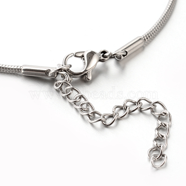 304 Stainless Steel Snake Chain Bracelets(STAS-M175-10P-A)-3