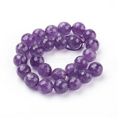 Natural Amethyst Beads Strands(G-C073-8mm-3)-2