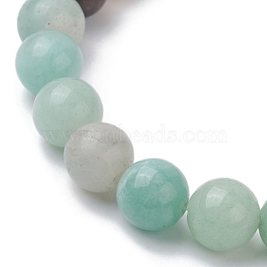 bracelets en perles de tortue turquoise synthétique teints et d'étoiles de mer(BJEW-JB10062-02)-4