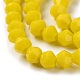 Opaque Solid Color Imitation Jade Glass Beads Strands(GLAA-F029-P4mm-05)-3