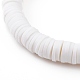 Bracelets extensibles de perles heishi en argile polymère(BJEW-JB05905-01)-3