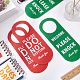PU Leather Please Do Not Disturb Double Sided Notice Hanger Sign(AJEW-WH0277-91)-4
