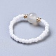 Natural & Synthetic Mixed Stone Stretch Rings(RJEW-JR00255)-3