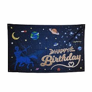 Constellation/Zodiac Sign Polyester Hanging Wall Tapestry, for Home Birthday Decoration, Blue, Sagittarius, 180x114x0.21cm, Hole: 9.8mm(AJEW-H108-C08)