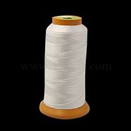 Nylon Sewing Thread, White, 0.5mm, about 260~300m/roll(NWIR-G004-0.5mm-01)