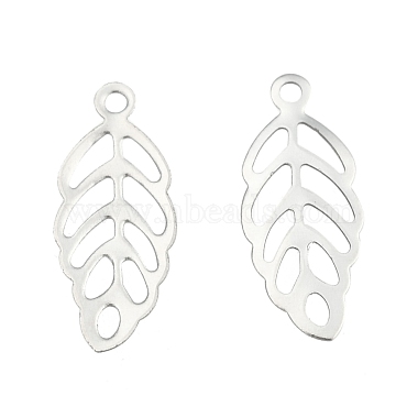 Stainless Steel Color Leaf Stainless Steel Charms