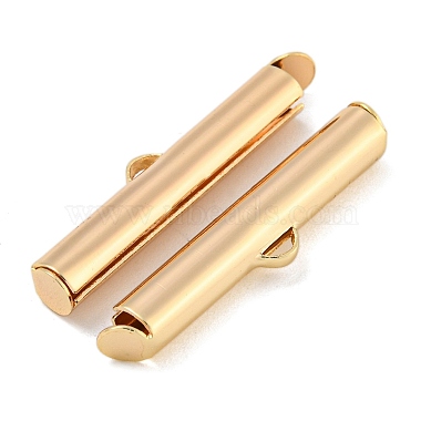 Brass Slide On End Clasp Tubes(KK-N254-119G-04)-2