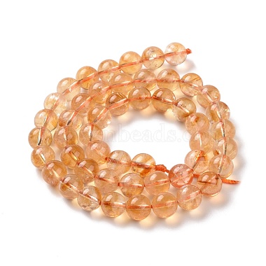 Natural Citrine Beads Strands(G-E109-01B)-3