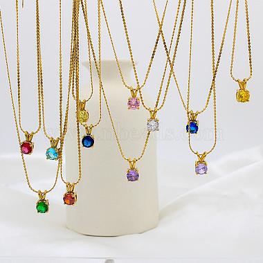 Real 18K Gold Plated Stainless Steel Pendant Necklaces(CP2918-3)-2