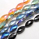 Faceted Electroplate Crystal Glass Horse Eye Beads(X-EGLA-F071-M)-2