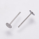 Accessoires des clous d'oreilles en 304 acier inoxydable(X-STAS-K146-009-4mm)-1