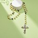 Synthetic Hematite & Glass Rosary Bead Necklaces for Women(NJEW-JN03992)-8