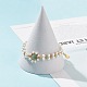 Glass & Shell Pearl Bead Bracele(BJEW-TA00180-01)-5