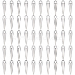 50Pcs Alloy Pendants, Cone Charms, Antique Silver, 16x4mm(FIND-SC0023-90)