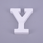 Wooden Letter Ornaments, or Wedding, Birthday, Party, Home Decor, Letter.Y, Letter.Y: 80x67x12.5mm(WOOD-WH0103-06Y)