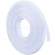 Polyester Boning, Horsehair Braid, Crinoline for Sewing Wedding Dress, Dance Formal Dress Accessories, Skirt, Gown, White, 12x1mm(DIY-GF0001-03D-01)